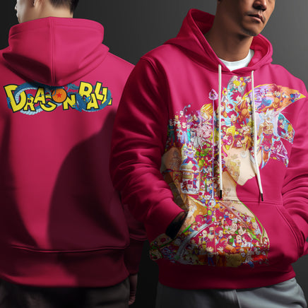 Dragon Ball Z Hoodie Goku Vegeta Coat Unique Personality Many Sizes For Men Boy Kid Clothes DBP-8 Red