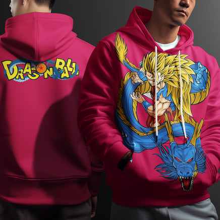 Dragon Ball Z Hoodie Goku Coat Unique Personality Many Sizes For Men Boy Kid Clothes DBP-9 Red