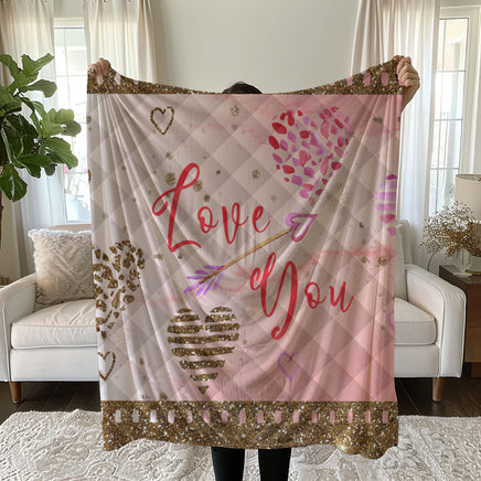 Romantic Heart Linen Bedding Set