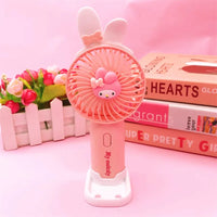 Sweet Mini Fan Cartoon Cinnamoroll Hello Kitty Kuromi Melody Small Fan C