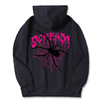 Scream Spiders & Cobwebs Women Hoodies Harajuku Oversize Hoody Fashion Loose Clothing Comfortable Black