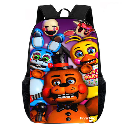 Game F-five N-nights at F-freddy's Child School Backpack with Lunch Bags ,Pencil Bags ,School Bags for Boys Girls XHOO3-SB-0101-A3