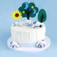 5pcs Cinnamoroll Anime Action Figures (4cm) - Kawaii Tabletop Model Gifts