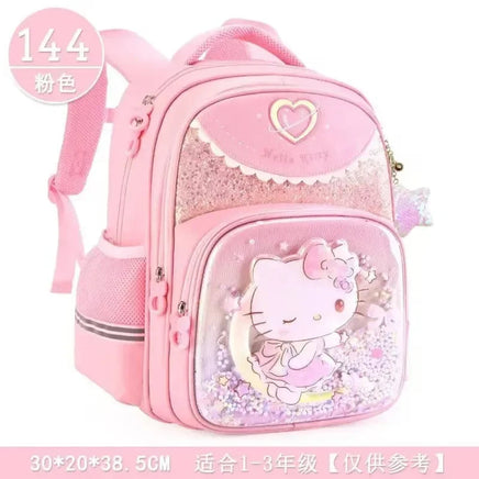 Sanrio Cute Kuromi Melody Cinnamoroll Large Capacity Backpack Boys Girls Cartoon Hello Kitty Kawaii Canvas Schoolbag 2024 Cute 5