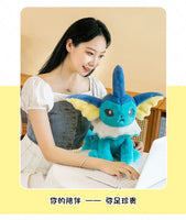 Lusy Store LLC Pokemon Eevee Soft Hug Series Stuffed Plush Doll Toy Vaporeon Eeveelution Flareon Jolteon Pet Elves Gift Plush
