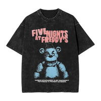 Men Y2K Basic Cotton T-Shirts Summer Bonnie Funny FNAF At Freddys Round Neck Fashion Tee Shirt Custom DIY Oversize Tops 10
