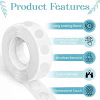 100-2000pcs Double-sided Adhesive Dots Transparent Removable Balloon Adhesive Tape Glue for DIY Wedding Birthday Party Decor