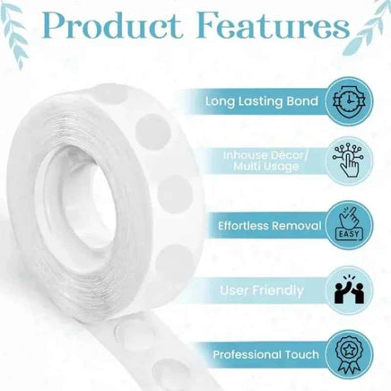 100-2000pcs Double-sided Adhesive Dots Transparent Removable Balloon Adhesive Tape Glue for DIY Wedding Birthday Party Decor