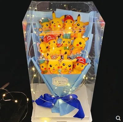Pokemon Bouquet Pvc Doll Soap Flower Bouquet Kids Graduation Valentine's Day Gift 2
