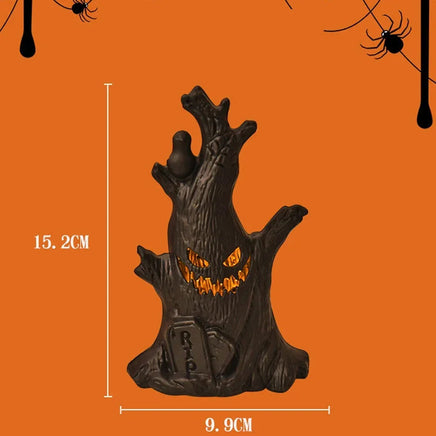2024 Halloween Haunted House Horror Props, Halloween Ghost Tree Led Glow Ghost Lights, Horrific Atmosphere Home Decoration Light