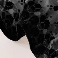 Lusy Store 1 Piece of Stacked Hexagonal Pattern Frosted Bedsheet, Bedroom Printed Bedspread, Bedding (Excluding Pillowcases) 