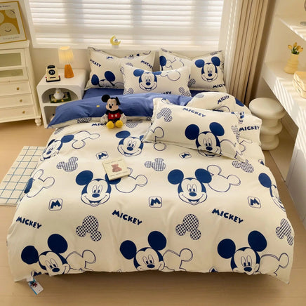 Disneys Cartoon Bed Sheets Set Stichs Mickeys Bedding Set Toys Story Duvet Cover Pillowcase Donalds Bed Sets Queen King Size 2