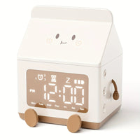 2025 Milk Box Digital Alarm Clock - Cute LED Date Display with Countdown, Multifunctional Bedside Table Clock for Home Office Lusy Store