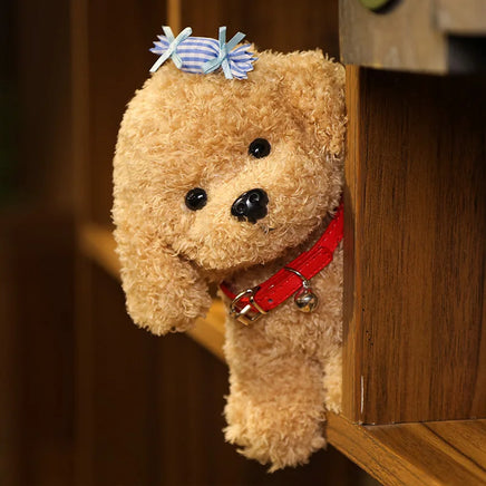 Lusy Store LLC Creative Realistic Teddy Dog Lucky Simulation Dog Poodle Plush Toys Handmade Realistic Figure Toy Plush Stuffed Animals Plush