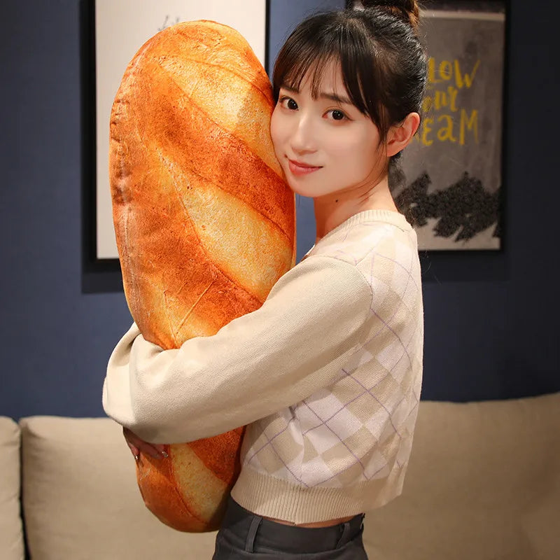 Lusy Store LLC French Bread Plush Pillow Stuffed Food Plushie Party Prop Decor Sleeping Companion Man Gift Plush