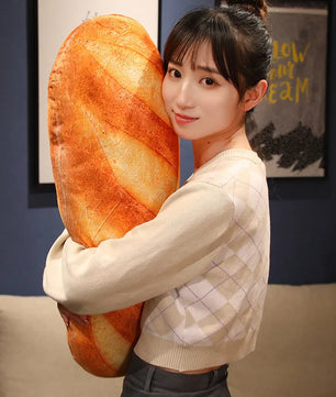 Lusy Store LLC French Bread Plush Pillow Stuffed Food Plushie Party Prop Decor Sleeping Companion Man Gift Plush