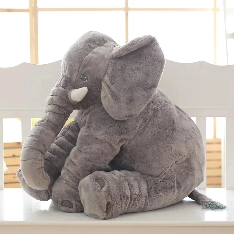 Lusy Store LLC Large Elephant Plush Toy &ndash; Soft Stuffed Pillow &amp; Cushion (16in/24in) | Lusy Store Stuffed Animal