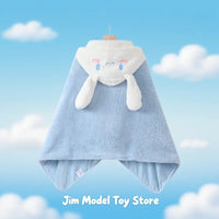Cartoon Cute Cinnamoroll Kuromi My Melody Blanket Hooded Poncho Blanket Office Student Nap Blanket Air Conditioning Blanket Gift 80x160cm 2