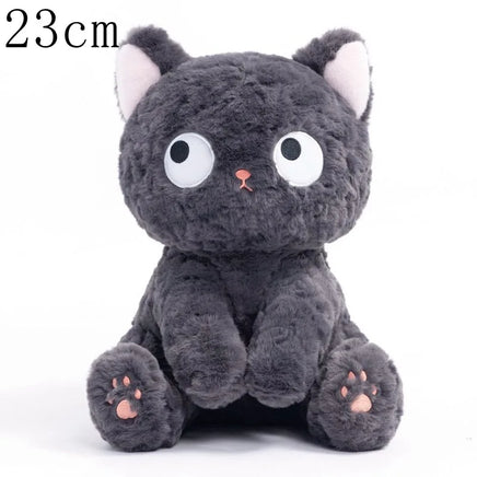 Funny Three Poses Fat Black Cat Plush Stuffed Animals For Boys and Girls Children Gift B-23cm CHINA