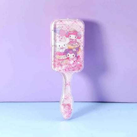 Cartoon Sanrio Air Cushion Comb Kuromi Cinnamoroll MyMelody Anime Girl Kawaii Comb Cartoon Square Massage Comb Accessories style 13