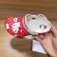 Hello Kitty Hole Sandals adult Slippers Sandals Kawaii Eva Anime Home Beach Shoes Summer Slippers With Accessories Gift Lusy Store