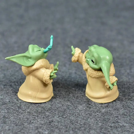 Lusy Store 5pcs/set Baby Yoda Grogu Mandalorian Action Figure Toys 4-7cm Yoda Baby Action Toys Star Wars Figuras Hot Kids Toys Xmas Gifts 