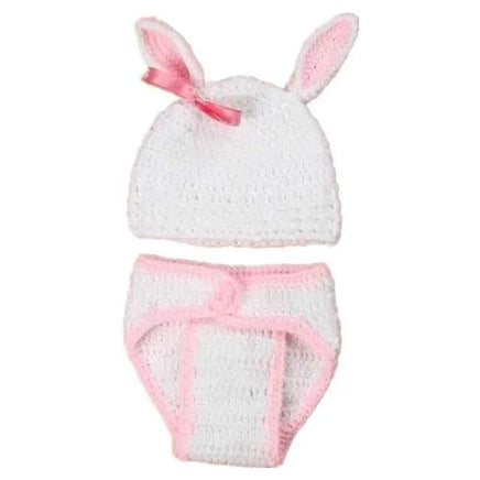 Newborn Photography Props Costume Hat Cape Set Crochet Knit Clothes Studio Photography Accessories Halloween Costumes 2