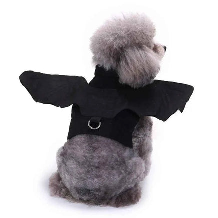 1Pcs Halloween Cute Pet Clothes Black Bat Wings Harness Costume Cosplay Cat Dog Halloween Party for Pet Supplies