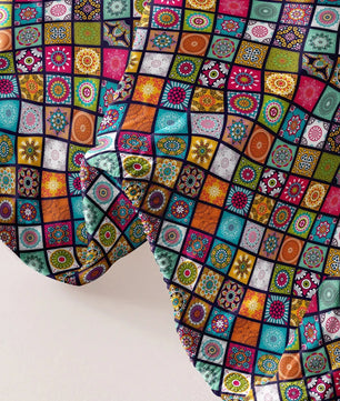 1 Bohemian patterned frosted bedsheet, bedroom printed bedspread, bedding (excluding pillowcases) Lusy Store