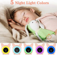 Trending Alarm Clock for Kids Bedroom Children Sleep Training Clock for Toddlers Wake Up Clock Night Lights for Gifts Pink Lusy Store