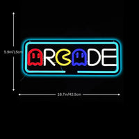 Lusy Store LLC Arcade Neon Signs for Wall Decor USB LED Light Sign Bedroom Kid Room Neon Light Gift Neon Sign