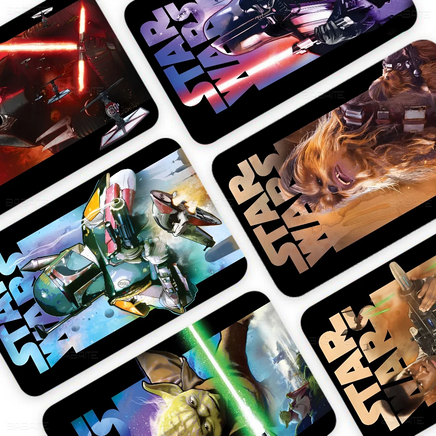 Amine S-Star-W-Wars Anime Cartoon Bear Skin Sticker Film Tape Case For Big Credit Debit Card Front Side Lusy Store