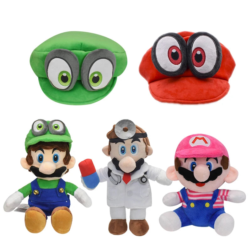 Lusy Store LLC 25 Styles Mario Plush Toys Luigi Princess Peach Toad Diddy Kong Koopa Troopa Bowser Jr Anime Stuffed GIfts Plush