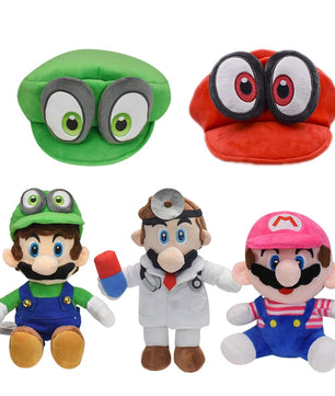 Lusy Store LLC 25 Styles Mario Plush Toys Luigi Princess Peach Toad Diddy Kong Koopa Troopa Bowser Jr Anime Stuffed GIfts Plush