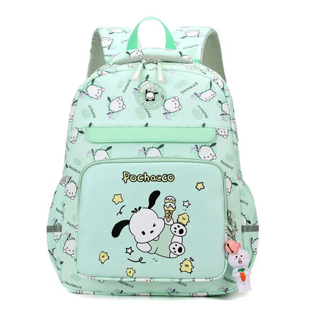 Hello Kitty Cartoon Printed Student School Bag Female Large Capacity Children's Night Reflective Casual Simple Backpack B