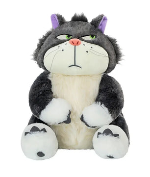 Lusy Store LLC Cinderella Lucifer Cat Plush Toys Soft Anime Cartoon Princess Stuffed Animals Gifts Plush