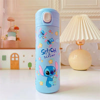Sanrio Hello Kitty Kuromi Melody Cartoon Stainless Bounce Cup Creative Trending Student Water Bottle Large Capacity Thermos Cup 16 420ML