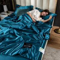 Summer Mulberry Silk Comforter Duvet Insert Luxury Natural Silk Blanket Satin Bedding Quilt Queen Single Double Twin Size Bed Lusy Store