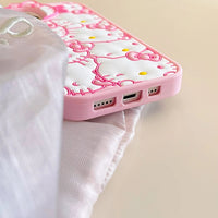 Kawaii Cartoon Sanrios Hello Kitty Phone Case For iPhone 15 14 13 12 11 Pro Max Soft Silicone Drop-resistant Back Cover Gift Lusy Store