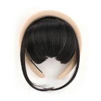 Front Hair Bangs Hair Synthetic Extensions With Magic Paste hair Bands Bangs Wigs Synthetic Wigs Headband for Halloween 2 6inches CHINA