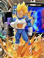 Lusy Store LLC Dragon Ball Gk Model Anime Figure Super Saiyan Vegeta 14.2inch Majin Vegeta Large Statue Room Decor Ornament Gift Toys Action Figure