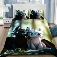 How to TrainS Your D-dragons Bedding Set Your D-dragons Duvet Cover Pillowcase Adult Boy Girl Single Twin Full Queen King Size Lusy Store