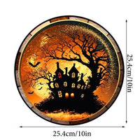 2025 Halloween PVC Glass Window Static Sticker Horror Castle Cat Decorative Sticker Halloween Glass Decals Home Party Decoration