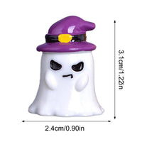Halloween Miniature Ornament Pumpkin Resin Figurines Ornaments Ghost DIY Fairy Halloween Garden Adornments Ghost Doll Miniature 01 CHINA