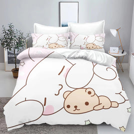 Sanrio, Hello Kitty 3D Children'S Printed Cute Cartoon100% Polyester Bedding Set Duvet Cover Set Bedding Sets Anime Home 9