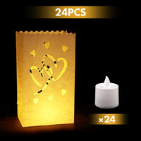 Lusy Store LLC Will You Marry Me Luminous Paper Bag Wedding Proposal Decoration with Illuminated Letter Logo and LED light For Proposal Party Event &amp; Party