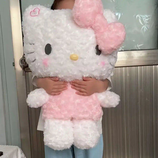 Lusy Store LLC Big Size Hello Kitty Plush Toy Stuffed Anime Cat Doll Xmas Gifts Plush
