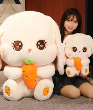 Lusy Store LLC Long Ear Rabbit Plush Pillow Big Size Bunny Dolls Stuffed Soft Animal Cushion Girls Birthday Xmas Gifts Plush