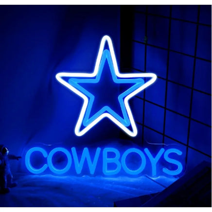 Lusy Store LLC Cowboy Neon Sign USB Powered Dallas LED Party Bar Candy Shop Art Decoration Game Room Neon Sign