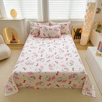 Cartoon Household Goods Anime Figure Bedding Set Hello Kitty Single Bed Sheet without Pillowcase Daisy Katie